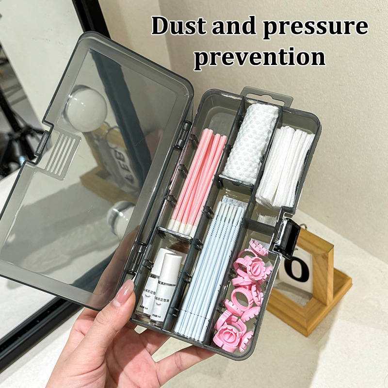 Eyelash Extension With Glue - /Vly/With Cover Rectangle Vertical 10 Grid