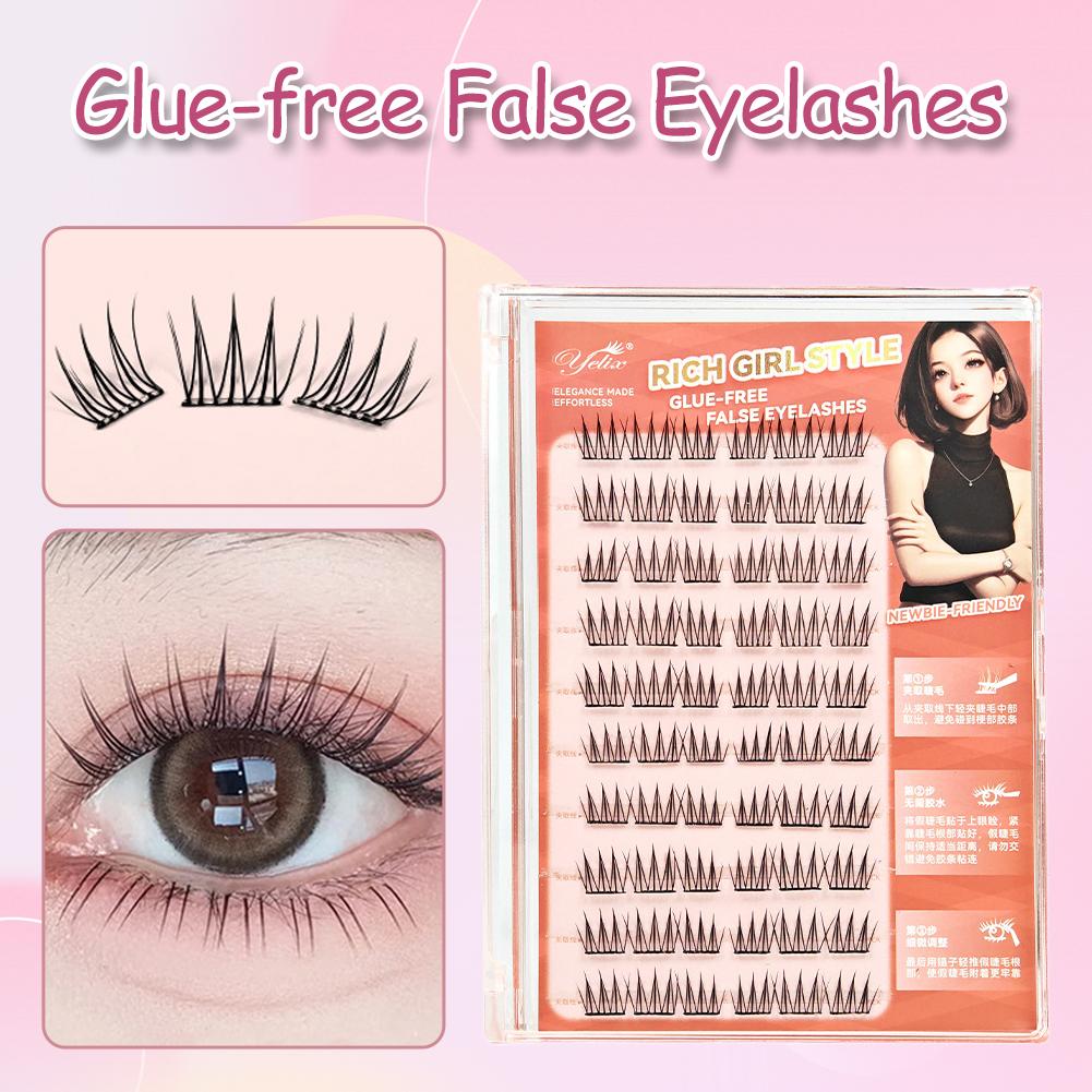 Eyelash Extension Korean - Korean Glue-free False Eyelashes DIY Self-Adhesive