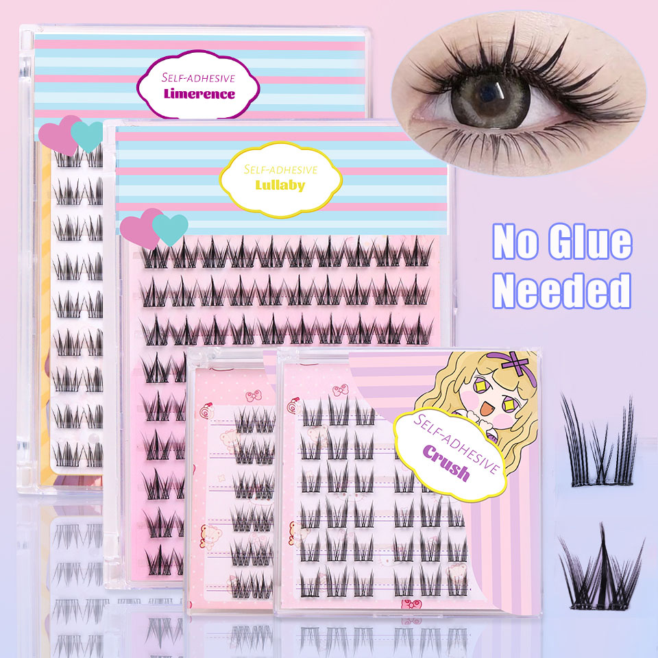 Self Adhesive DIY Lashes No Gl - Eyelash Extension Korean 评论和价格