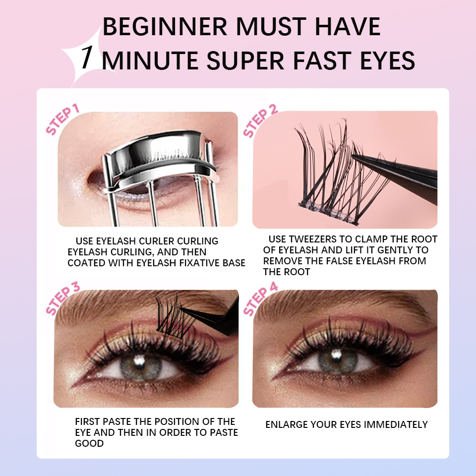 Self Adhesive DIY Lashes No Gl - Eyelash Extension Korean 评论和价格