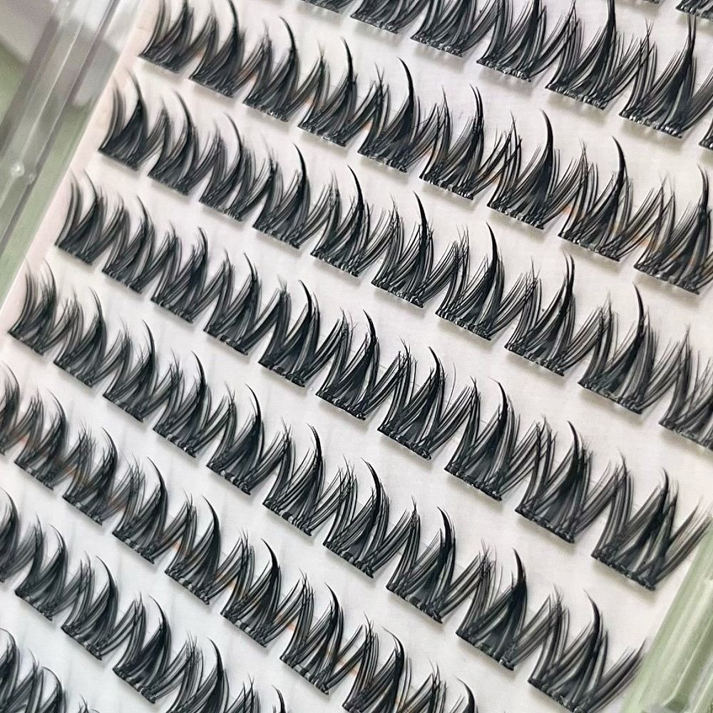 100/130/200 Clusters Black Sel - Eyelash Extension No 11 评论和价格