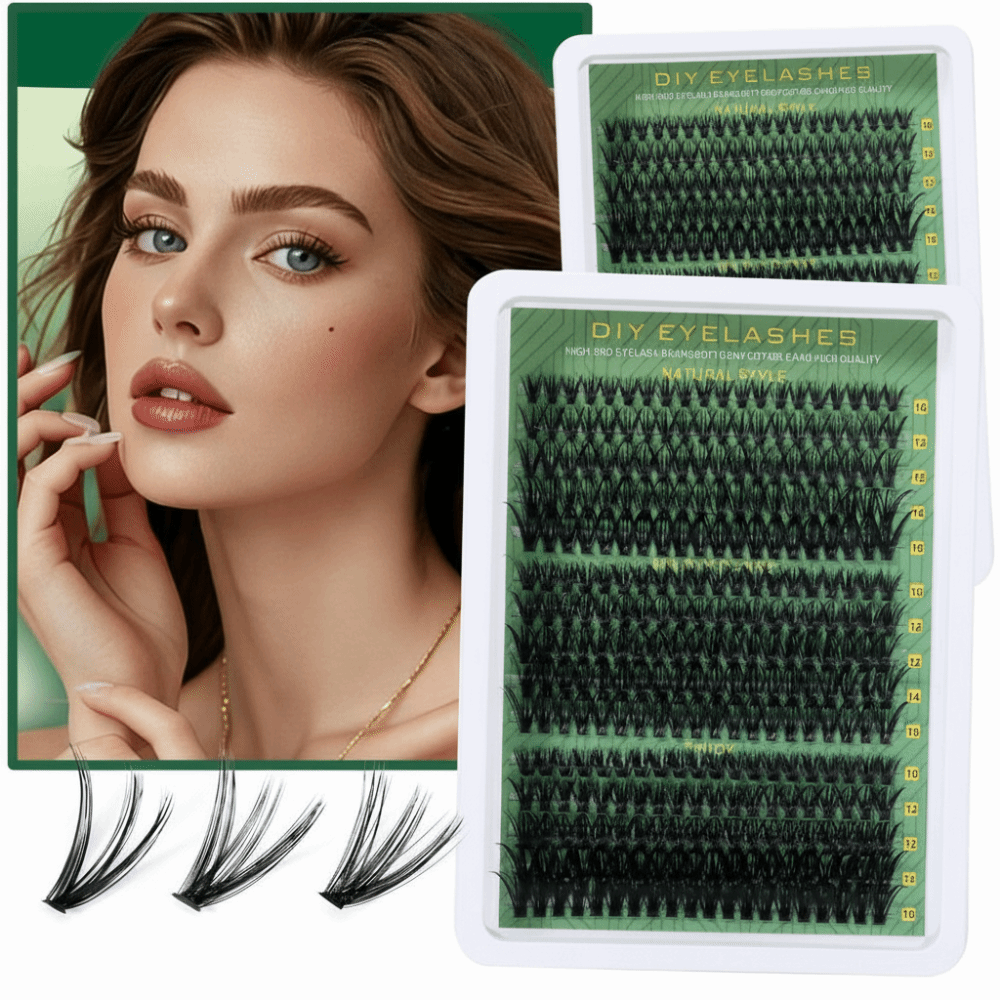 Natural Look False Eyelashes B - Eyelash Extension Wispy Look 评论和价格