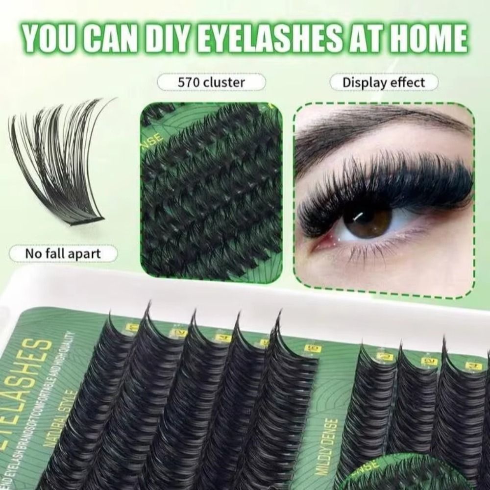 Natural Look False Eyelashes B - Eyelash Extension Wispy Look 评论和价格