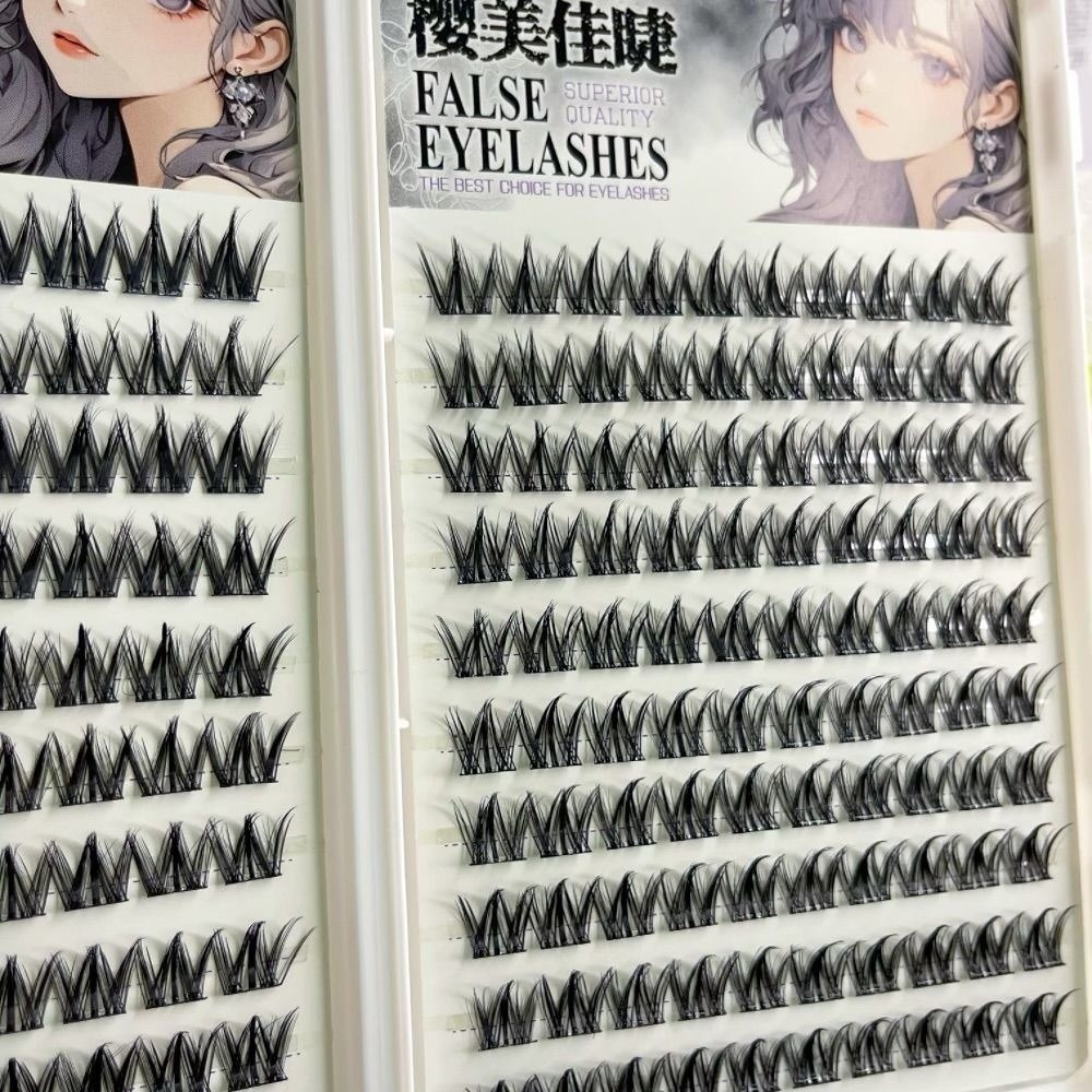 100/130/200 Clusters Black Sel - Eyelash Extension No 11 评论和价格