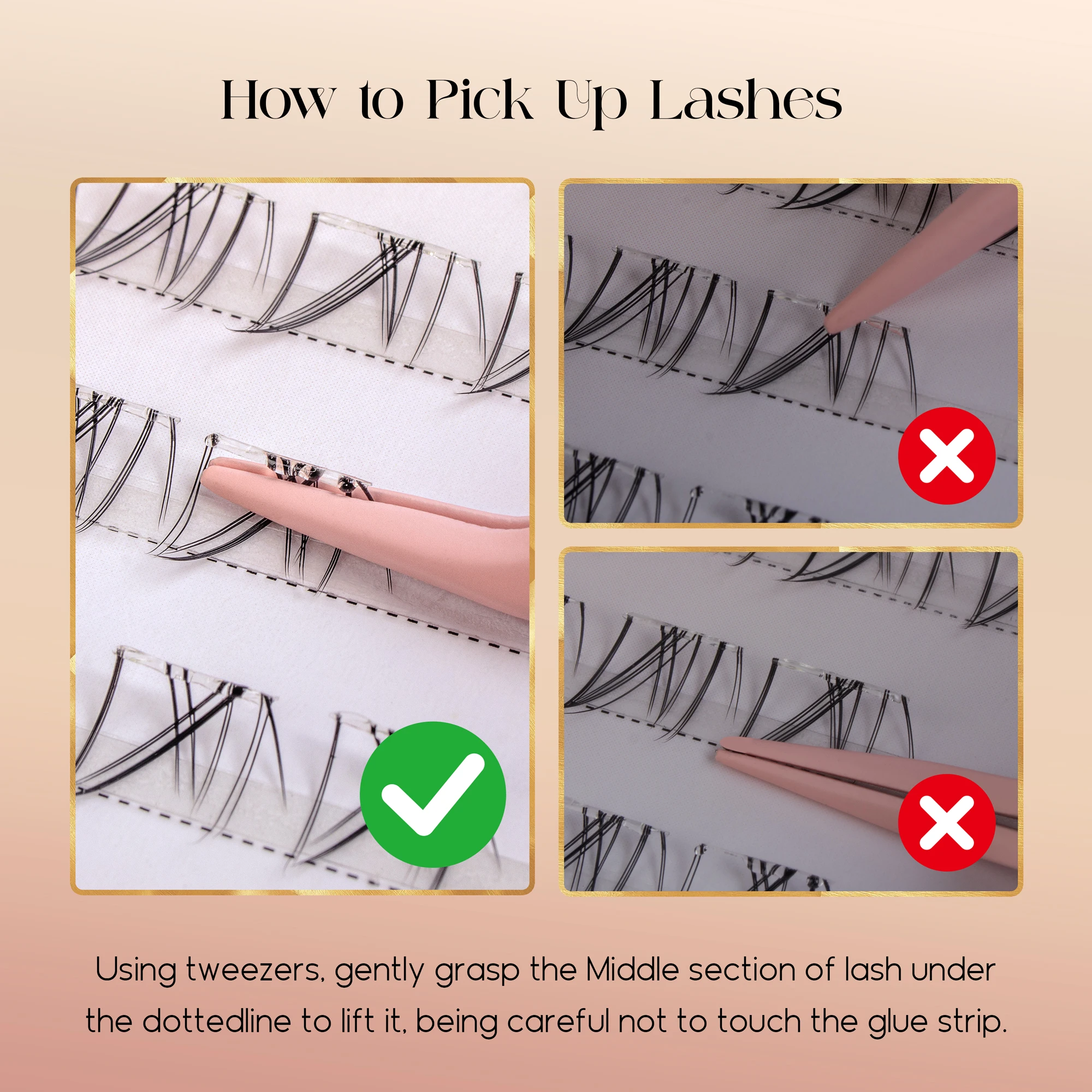 Befer No Glue Needed Lower Las - Eyelash Extension With Glue 评论和价格