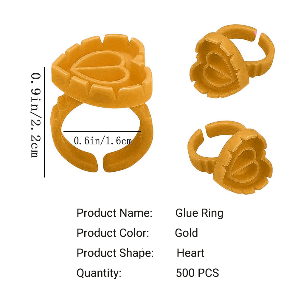 500PCS Glue Rings for Lash Ext - Eyelash Extension With Glue 评论和价格
