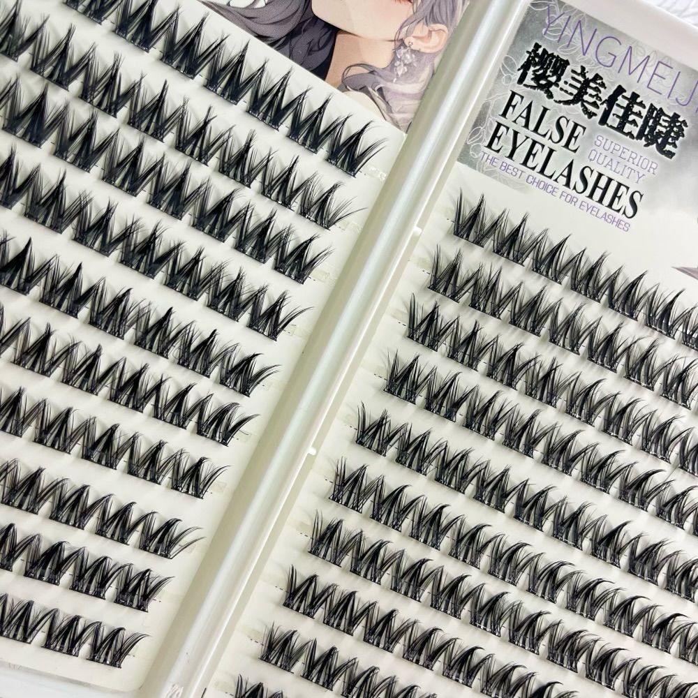 100/130/200 Clusters Black Sel - Eyelash Extension No 11 评论和价格