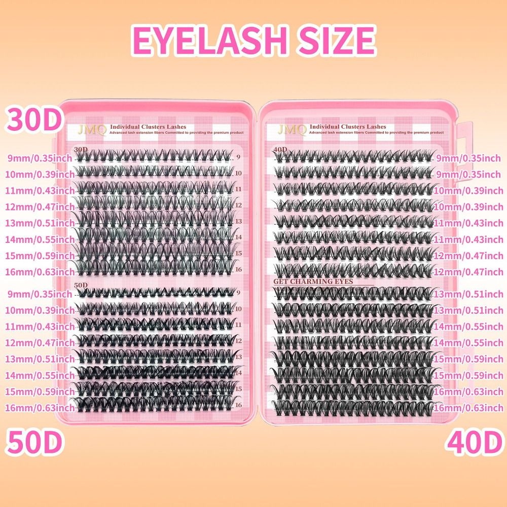 9-16mm Length False Eyelashes  - Eyelash Extension Wispy Look 评论和价格