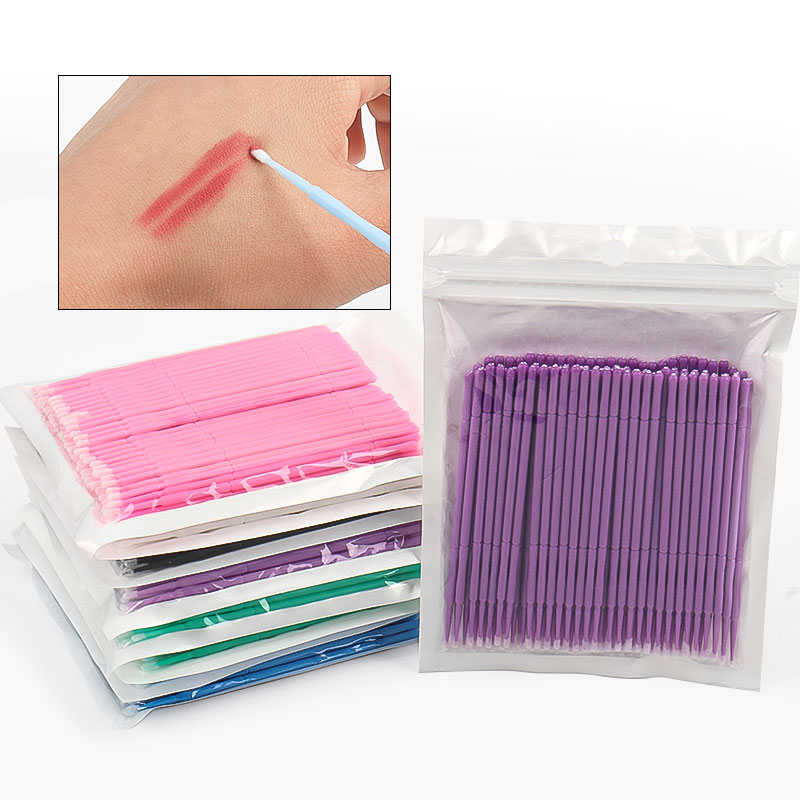 100PCS/Bag Bamboo Eyelash Exte - Eyelash Extension With Glue 评论和价格