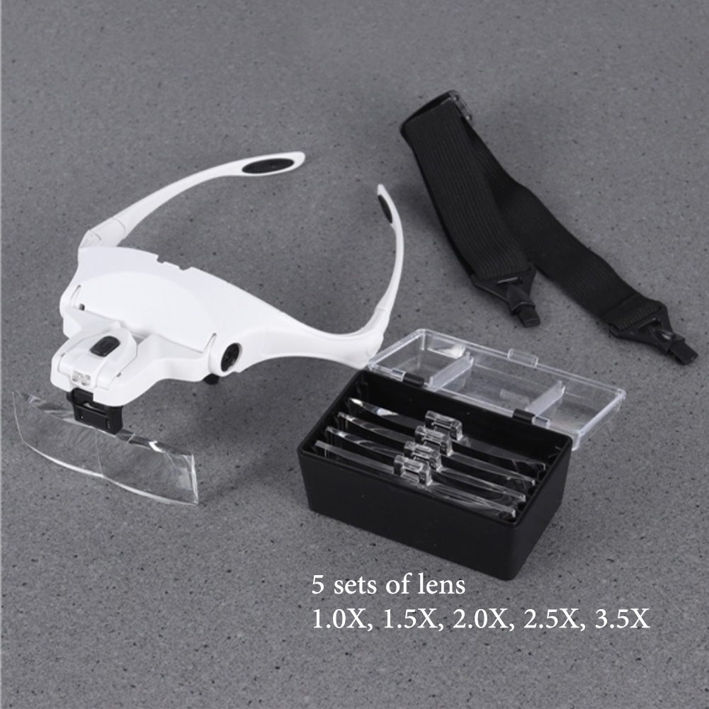5 Lens Adjustable Magnifier Ey - Eyelash Extension With Glasses 评论和价格