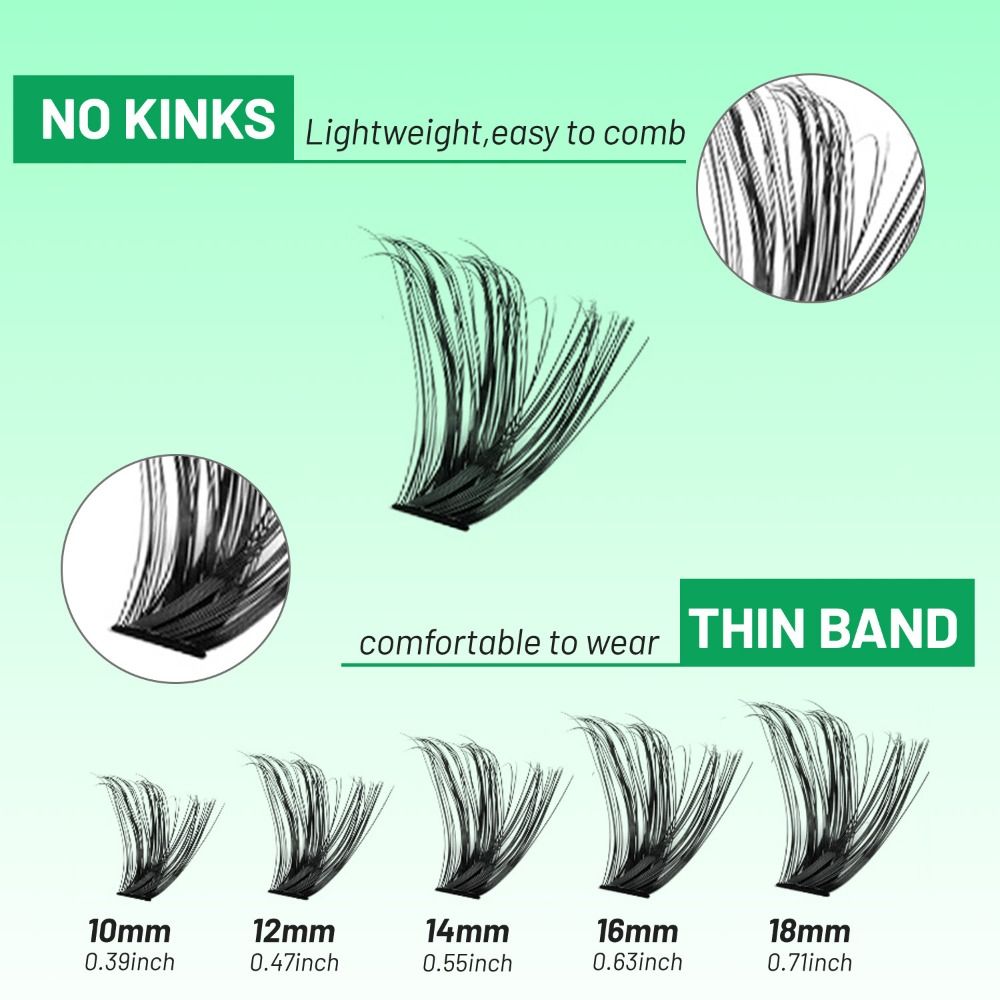 Natural Look False Eyelashes B - Eyelash Extension Wispy Look 评论和价格