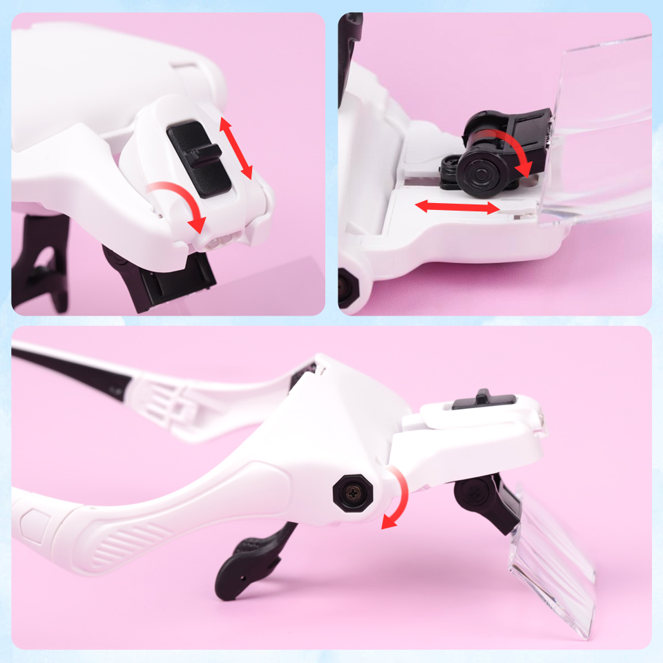 5 Lens Adjustable Loupe Headba - Eyelash Extension With Glasses 评论和价格