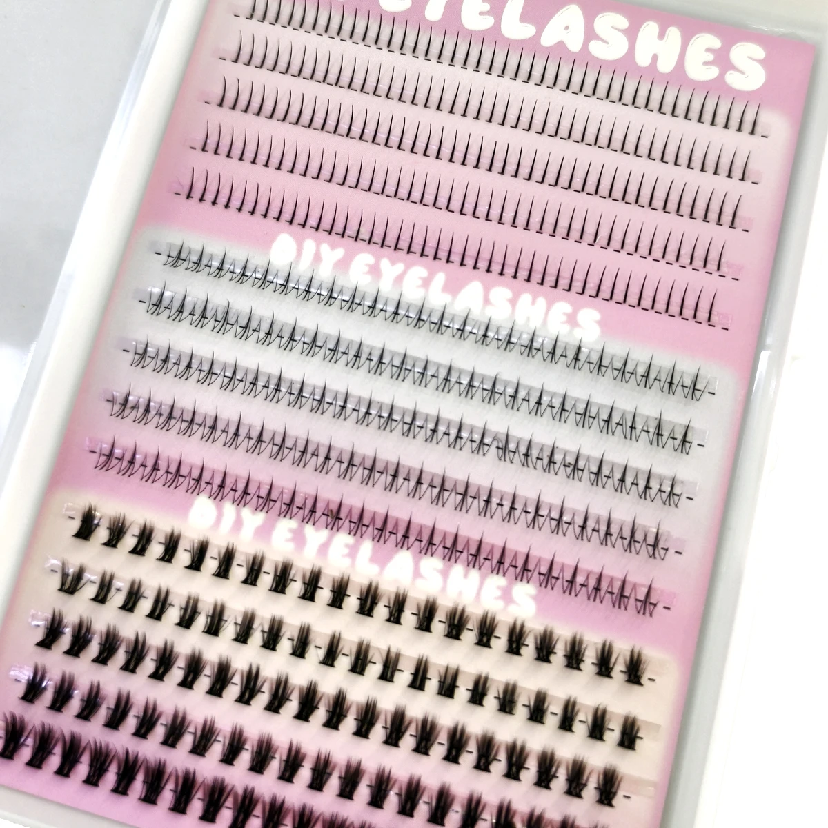AMSDCN 3styleBottom 15rows  La - Eyelash Extension Wispy Look 评论和价格
