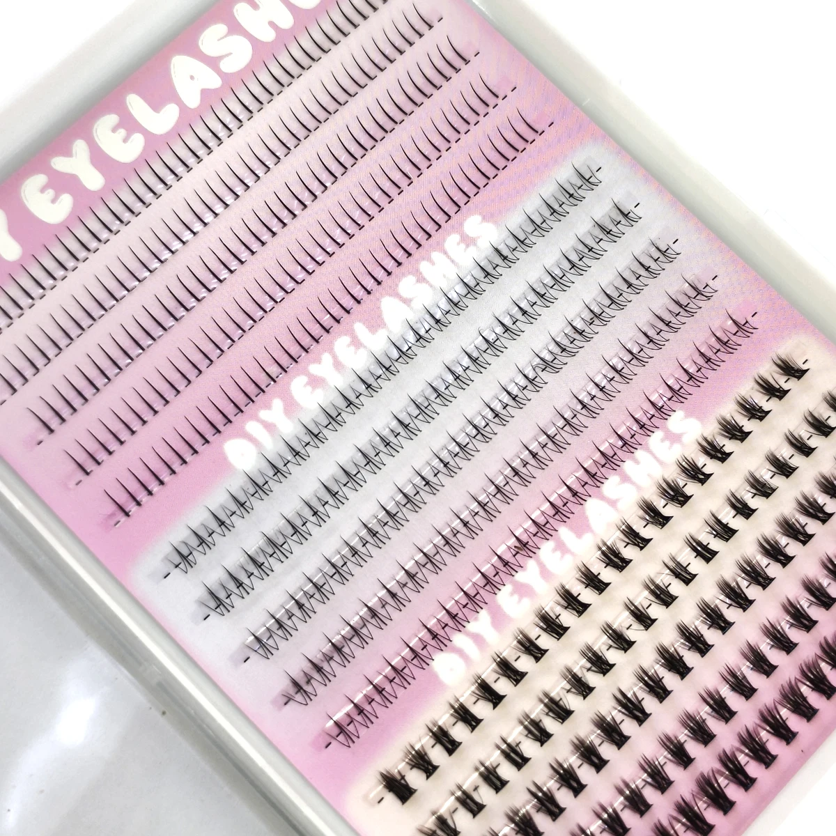 AMSDCN 3styleBottom 15rows  La - Eyelash Extension Wispy Look 评论和价格