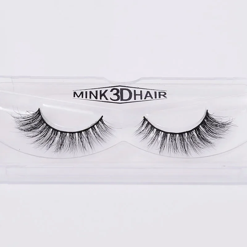 1 Pair 3D Mink Eyelashes Handm - Eyelash Extension No 11 评论和价格