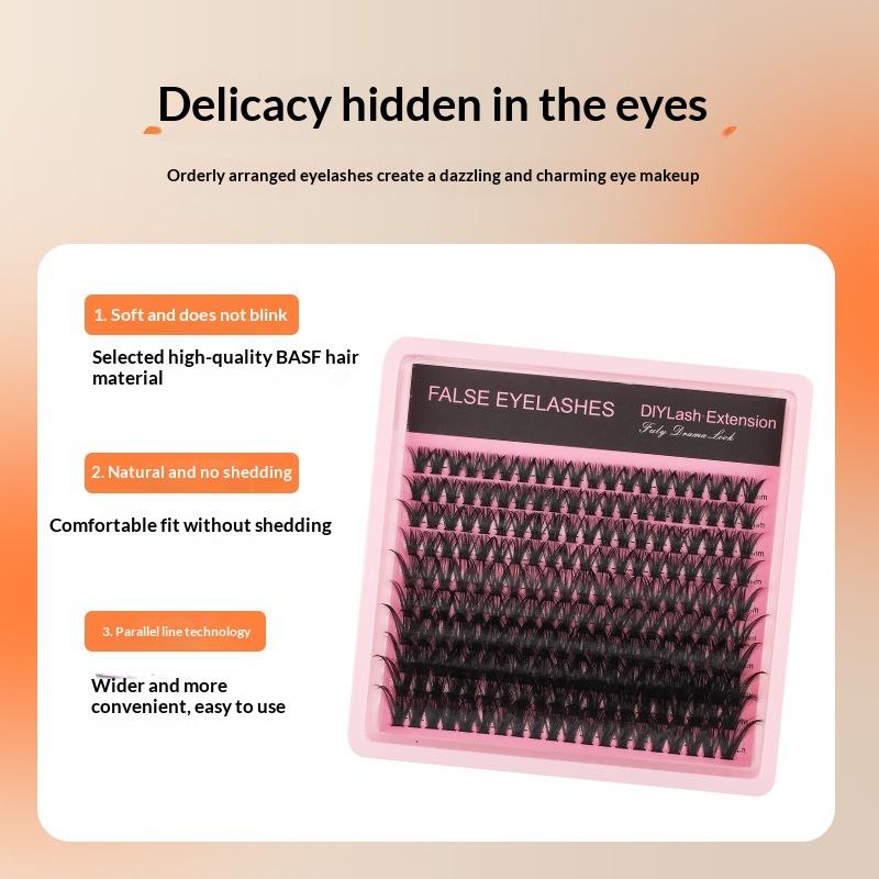 New 10Row 140 Clusters Fluffy  - Lashes Eyelash Extension 评论和价格