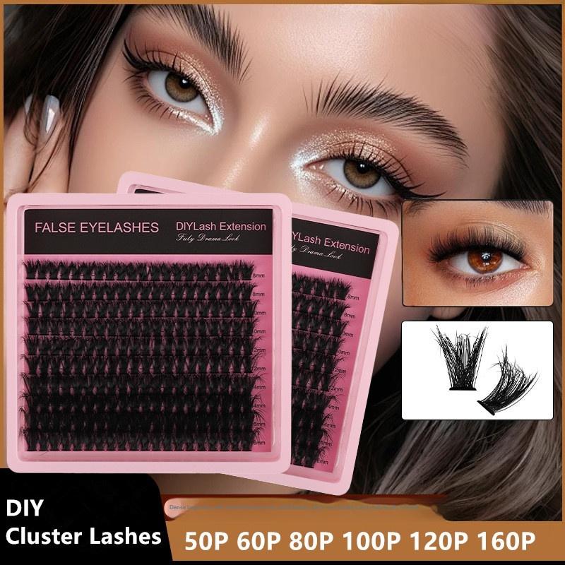 New 10Row 140 Clusters Fluffy  - Lashes Eyelash Extension 评论和价格