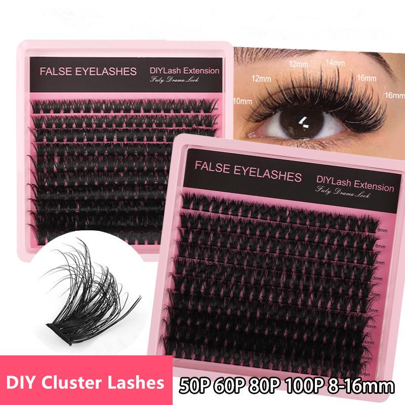 New 10Row 140 Clusters Fluffy  - Lashes Eyelash Extension 评论和价格