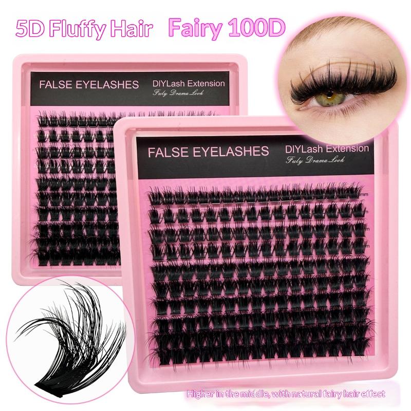 New 10Row 140 Clusters Fluffy  - Lashes Eyelash Extension 评论和价格
