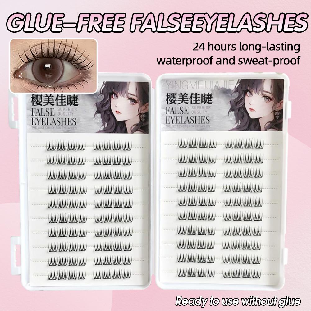 U Shape Glue-free False Eyelas - Eyelash Extension Korean 评论和价格