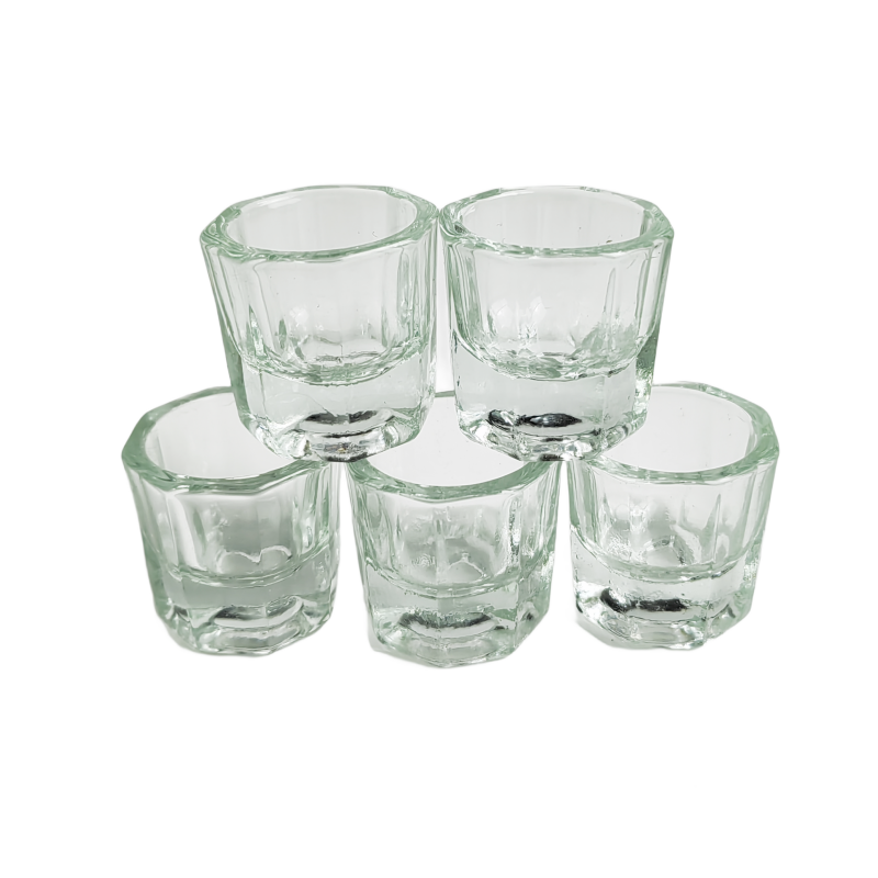 5pcs Glass Dappen Dish For Nai - Eyelash Lift Or Extension 评论和价格