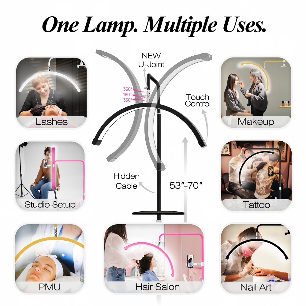 Free LOGO Hidden Cable LED Hal - Eyelash Extension No 11 评论和价格