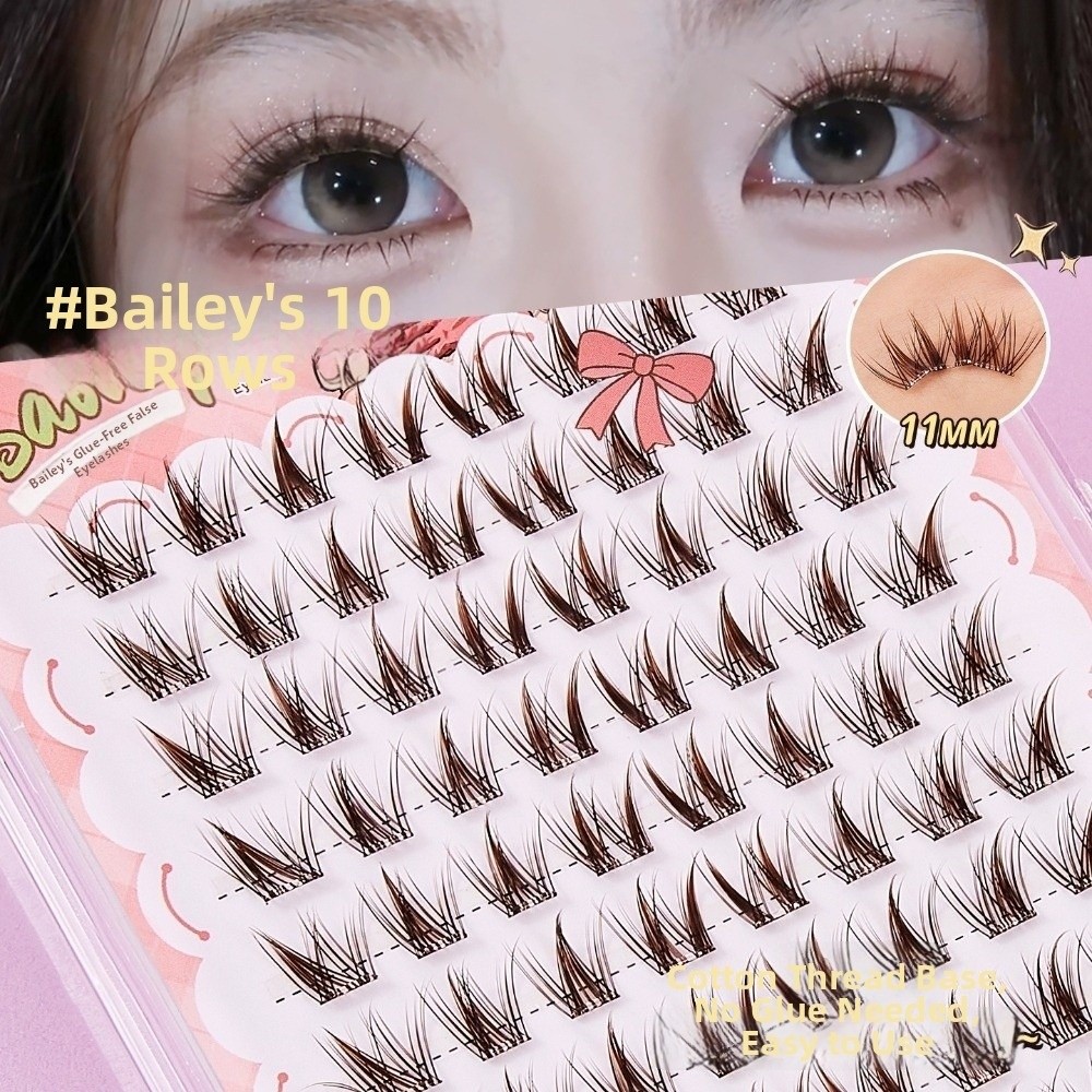 80 Clusters 11-12MM Self Adhes - Eyelash Extension No 11 评论和价格