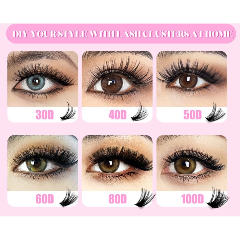 9-16mm Length False Eyelashes  - Eyelash Extension Wispy Look 评论和价格