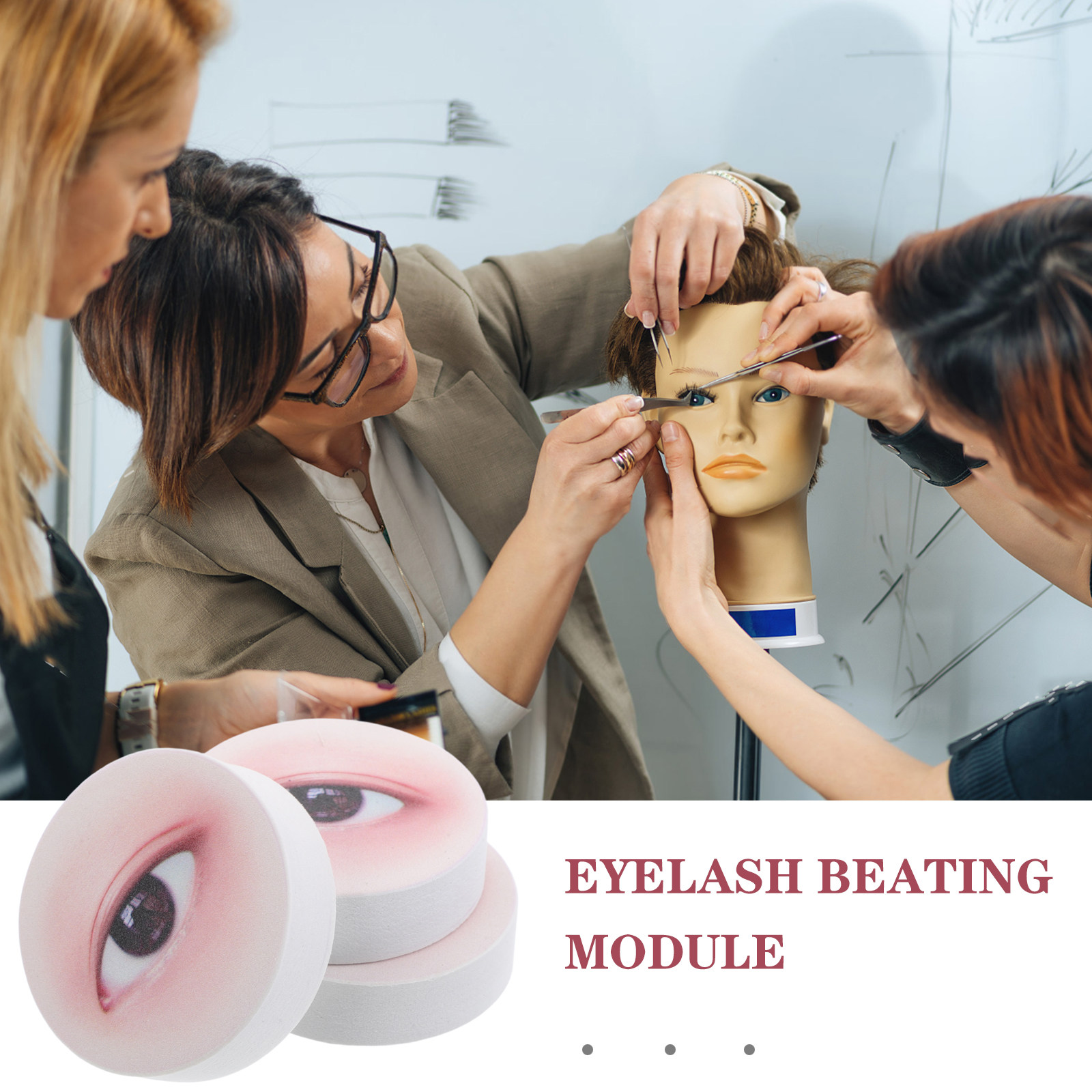 3Pcs Lash Extension Practice B - Lashes Eyelash Extension 评论和价格