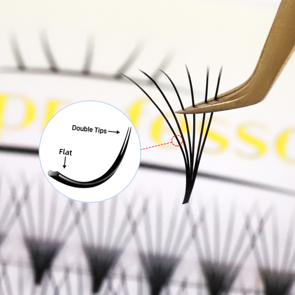 Flat Premade Eyelash Fan 3D 4D - Eyelash Extension Korean 评论和价格