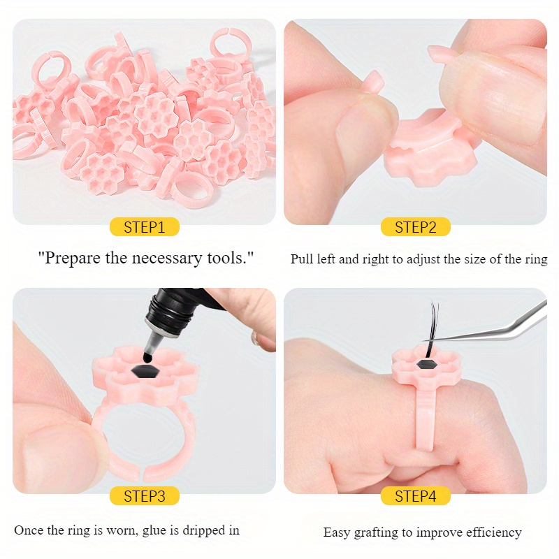 50PCS/Pack New Eyelash Extensi - Eyelash Extension With Glue 评论和价格
