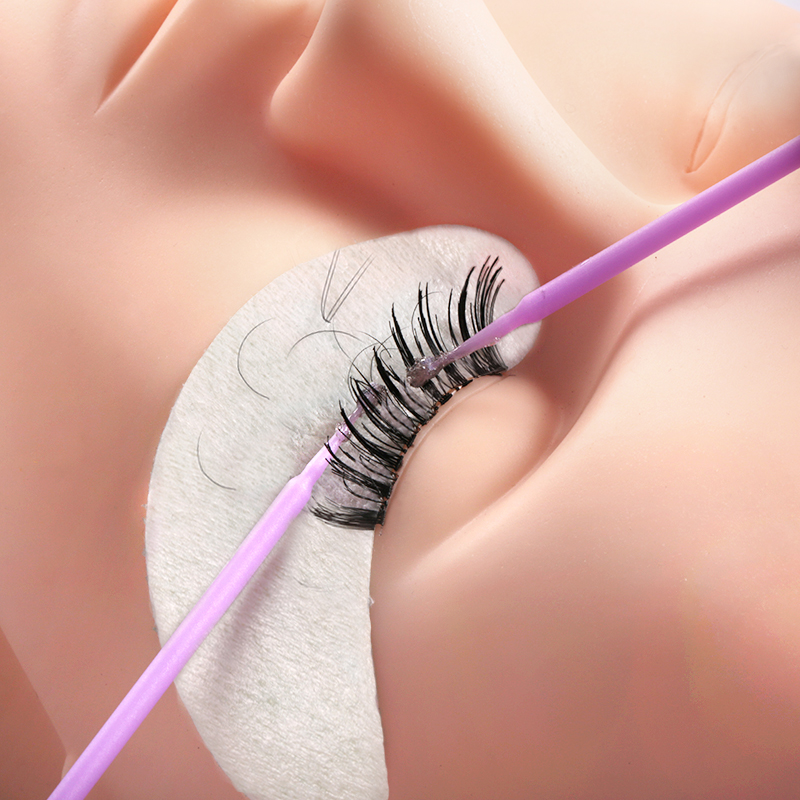 Free shipping Microbrush for e - Eyelash Extension With Glue 评论和价格