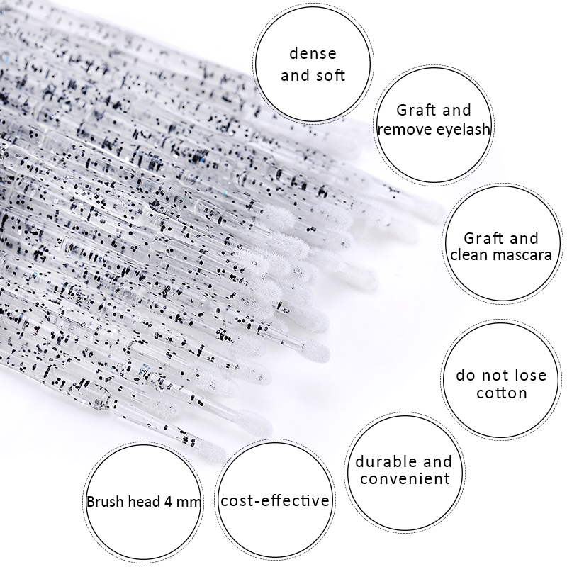Free shipping Microbrush for e - Eyelash Extension With Glue 评论和价格